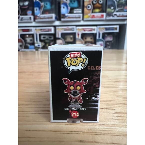 RARE CHASE BITTY Nightmare Foxy Five Nights Freddy's Funko Pop #214 5NAF Horror - Picture 2 of 6
